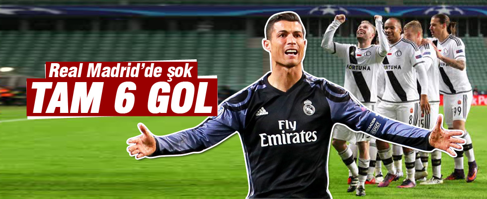 Devler Ligi'nde Real Madrid'e şok! 6 gol..