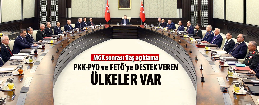 MGK sonrası flaş açıklama!