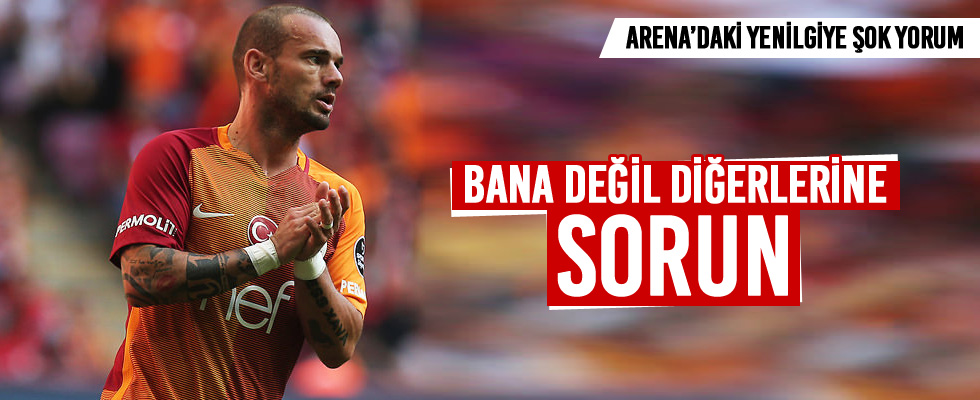 Başakşehir yenilgisine Sneijder'den şok yorum!