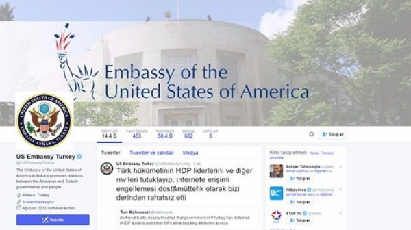 ABD'den küstah HDP mesajı!