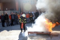 YANGIN TATBİKATI - Bilecik Belediyesinden Yangın Tatbikatı