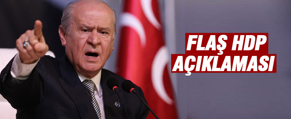 Devlet Bahçeli'den HDP açıklaması