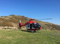 Traktör Kazasında Yaralanan Vatandaşın Yardımına Ambulans Helikopter Yetişti Haberi