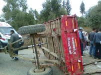 ECE ÖZEY - Aydın'da Tarım İşçilerini Taşıyan Traktör Devrildi Açıklaması 14 Yaralı