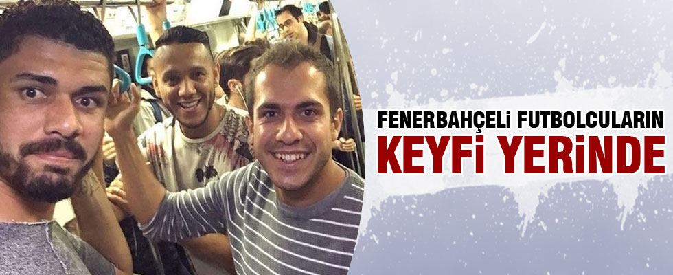Fenerbahçe'nin yıldızları Marmaray'da