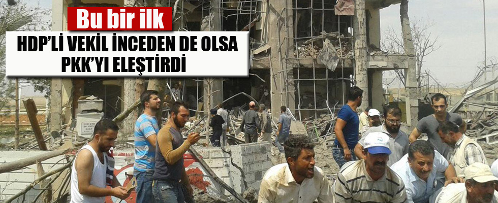 HDP'li vekilden PKK'ya tepki