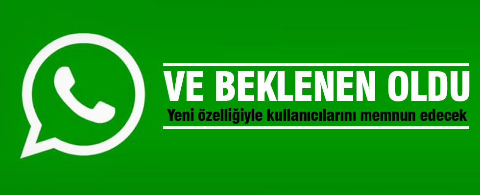 Whatsapp'a yeni özellik