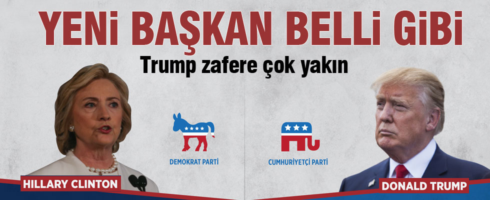 ABD seçim sonuçları açıklanıyor: Trump mı Clinton mı?