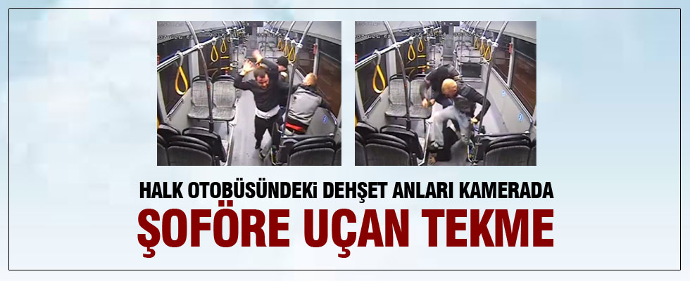 Antalya'da halk otobüsünde dehşet anları