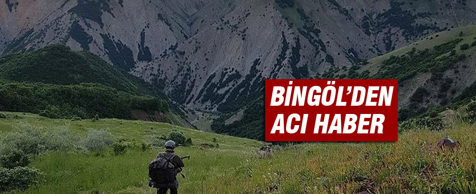 Bingöl'den acı haber: 1 Şehit