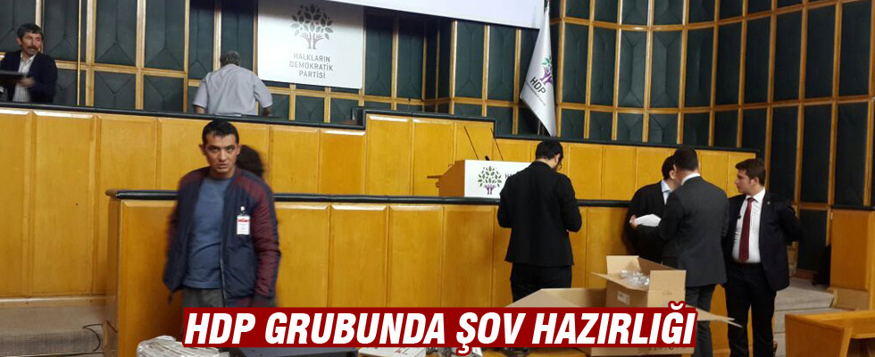 HDP grubunda şov hazırlığı