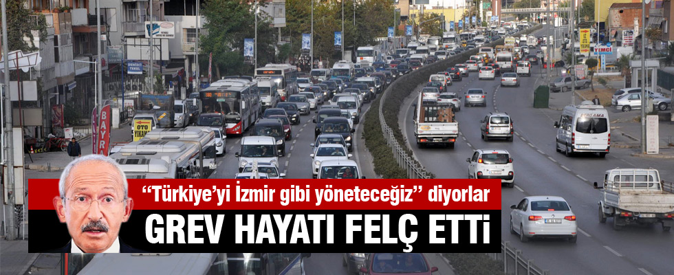 İzmir'de ulaşım krizi