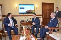 ERZİNCAN VALİSİ - Müsteşar Ebubekir Şahin Erzincan Valiliğini Ziyaret Etti