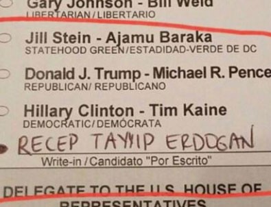 ABD'deki seçimlerde Erdoğan çıktı