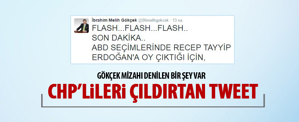 Günün tweeti Melih Gökçek'ten