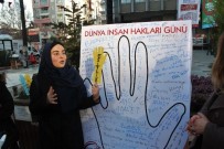 VEDA HUTBESI - AK Partili Gençler'den İnsan Hakları Günü'nde Farklı Etkinlik