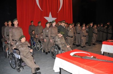 Karaman'da Engellilerin Bir Günlük Askerlik Heyecanı