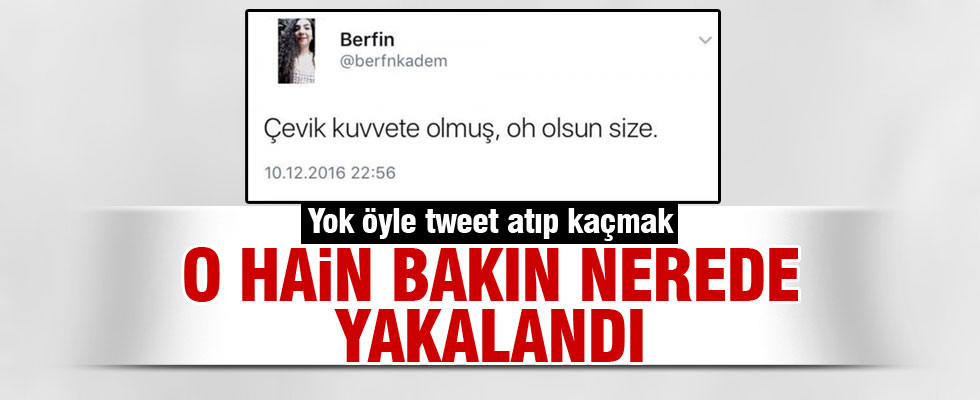 Terör saldırısına sevinen hain yakalandı