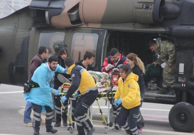 El Bab'ta yaralanan 2 asker Gaziantep'e getirildi