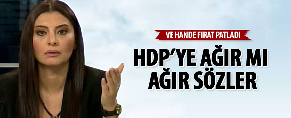 Hande Fırat'tan HDP'ye: Neden imza atmadınız?