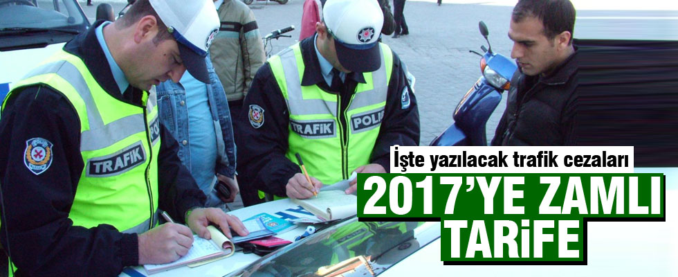 2017 trafik cezaları belli oldu