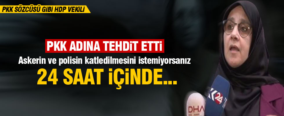 HDP'li vekilden küstah sözler! PKK adına taahhüt!
