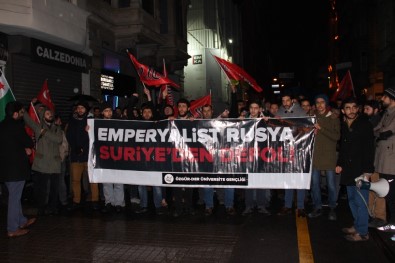 İstanbul Ve Ankara'da 'Halep' Protestosu
