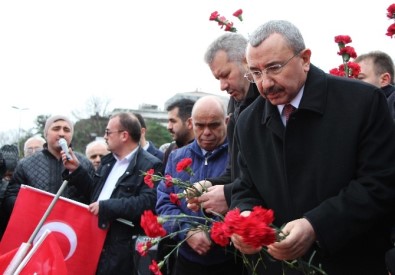 Sancaktepe Belediye Başkanı İsmail Erdem, Beşiktaş'ta Şehitleri Andı