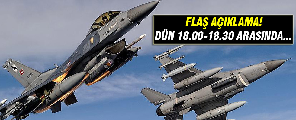 TSK'dan Zap'a hava harekatı