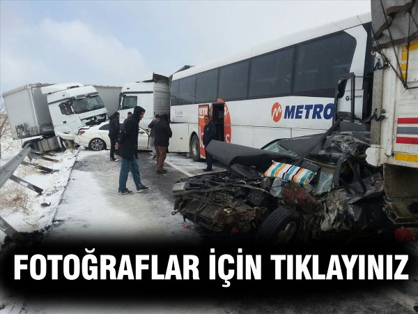 Aksaray'da zincirleme kaza