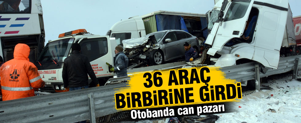 Aksaray'da zincirleme kaza