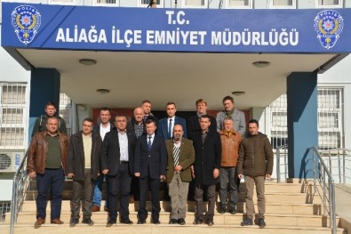 Aliağa'da Emniyete Başsağlığı Ziyareti