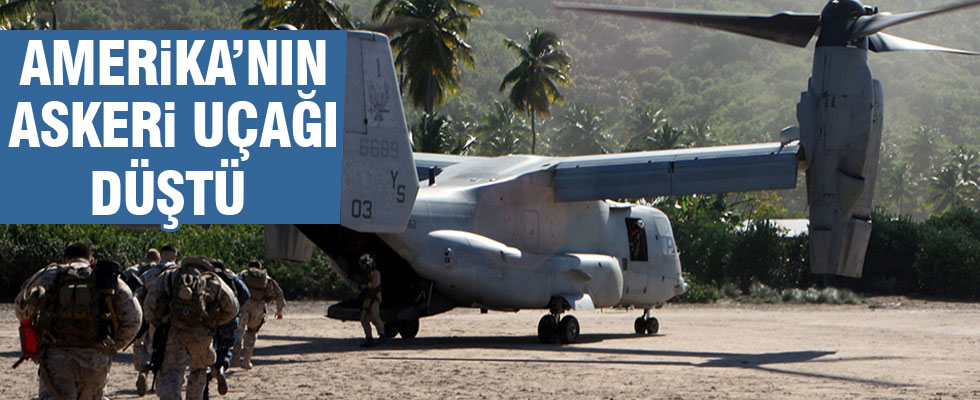 Japonya'da ABD askeri uçağı düştü