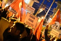 TERÖRE LANET MİTİNGİ - Kemalpaşa'da Onlarca Kişi Teröre Lanet Yağdırdı
