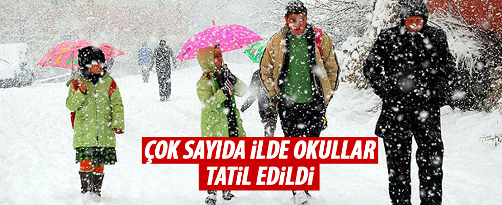 Yarın hangi şehirlerde okullar tatil? İşte o şehirler...