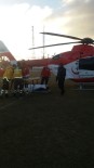 KEMERKAYA - Hava Ambulansı TIR'ın Çarptığı Yaralı İçin Havalandı