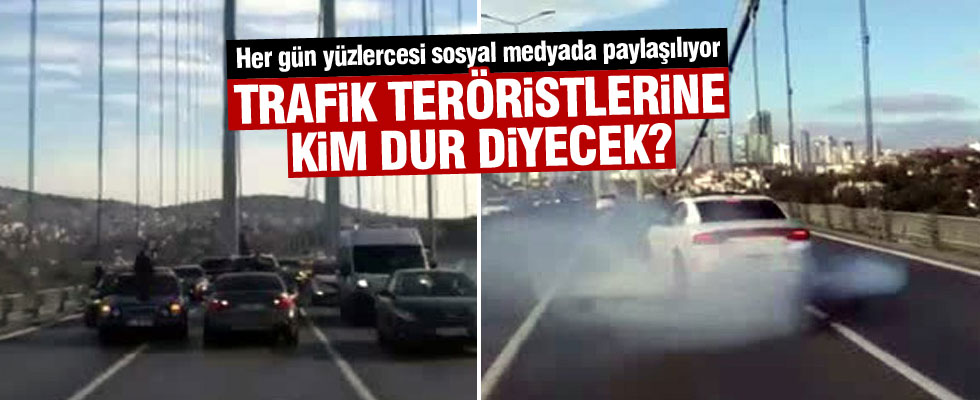Trafik terörü bu kez 15 Temmuz Şehitler Köprüsü'nde