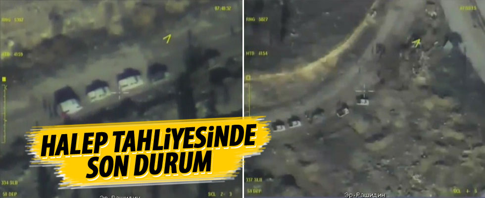 Haleplilerin kuşatma bölgesinden tahliyesi