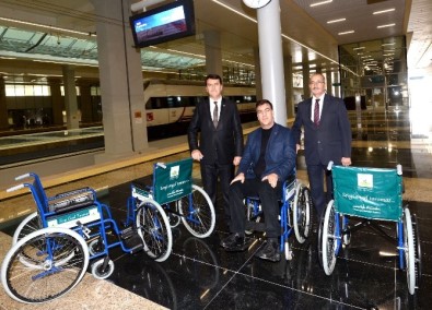 Osmangazi'den Ankara Garı'na Tekerlekli Sandalye