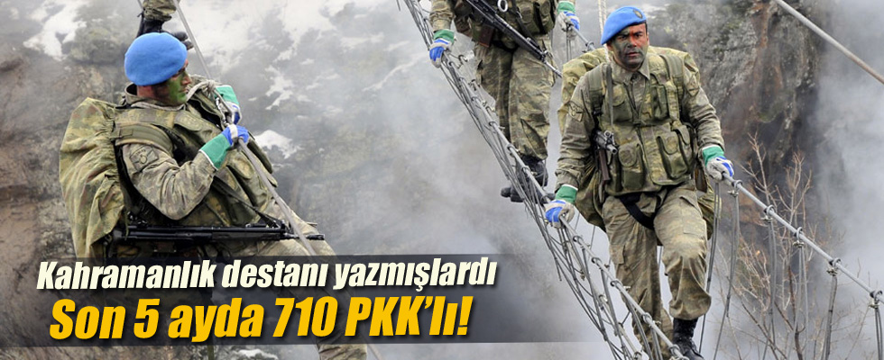 Kayseri'deki komando tugayı son 5 ayda 710 PKK'lı öldürdü