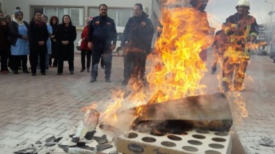 Kız Yurdunda Yangın Tatbikatı Düzenlendi