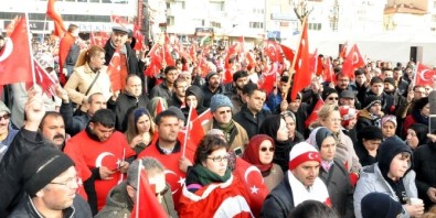 Uşak'ta Terör Olayları Protesto Edildi