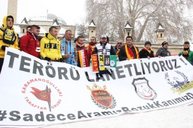 Karaman'da Taraftar Gruplarından 'Teröre Lanet' Yürüyüşü