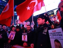 TIMES MEYDANı - New York Polisi Times Meydanı'nda İstanbul saldırısı şehitlerini andı