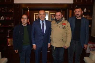 Türkmen Komutanlardan Başkan Sözlü'ye Şükran Ziyareti