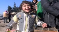 Halep'ten Tahliye Olan Çocuklar İlk Kez Güldü