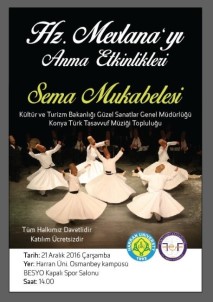 Konya Türk Tasavvuf Müziği Topluluğu Şanlıurfa'ya Geliyor