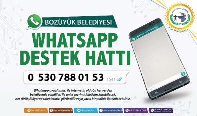 Bozüyük Belediyesi 'Whatsapp Destek Hattı' Devrede