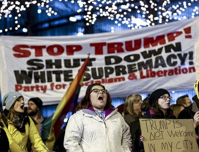 Chicago'da Trump karşıtı gösteri