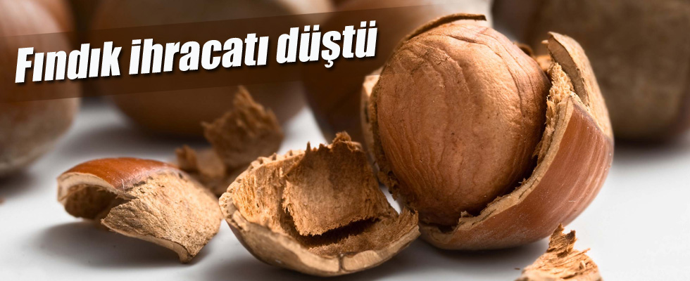 Fındık ihracatı düştü